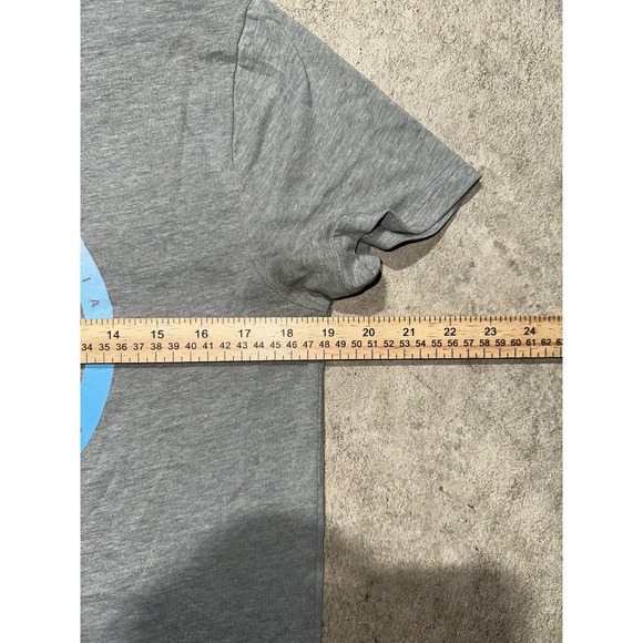 Hollister Mens Sz Small Shirt Gray Crew Neck Lightweight Embroidered T Top Pull - Picture 5 of 9